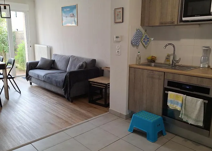 Agreable Duplex Avec Jardin Et Terrasse Apartmán La Teste-de-Buch